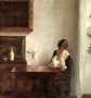 Carl Holsoe, 'Interior with Woman and Child, ND.